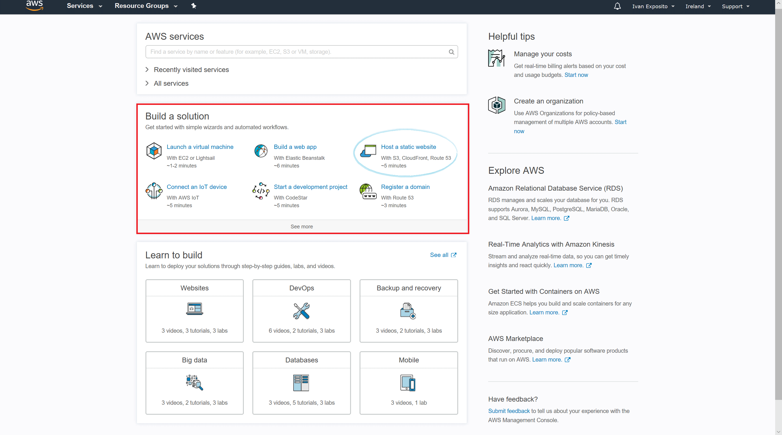 Easy Way: Static Hosting with Amazon S3 and Cloudfront