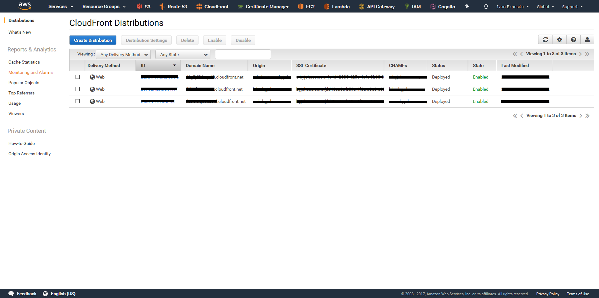 Static Hosting with Amazon S3 and Cloudfront