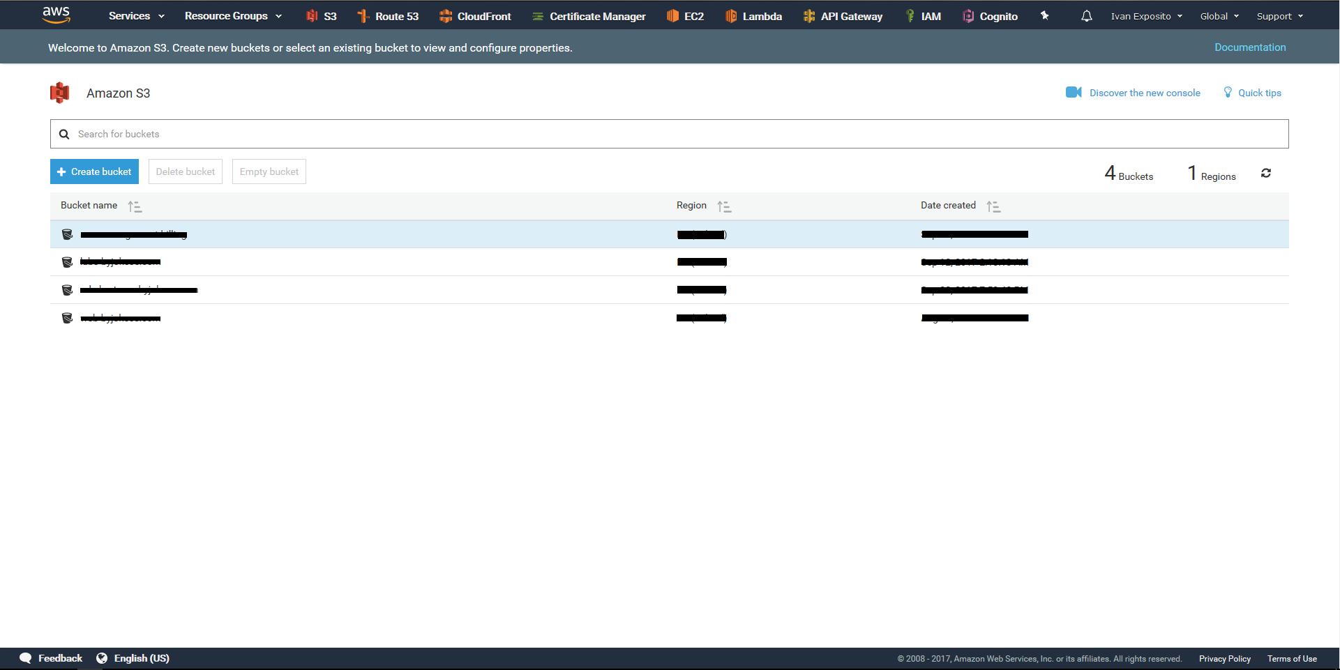 Static Hosting with Amazon S3 and Cloudfront